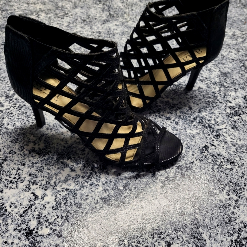 Black Strappy Heels
